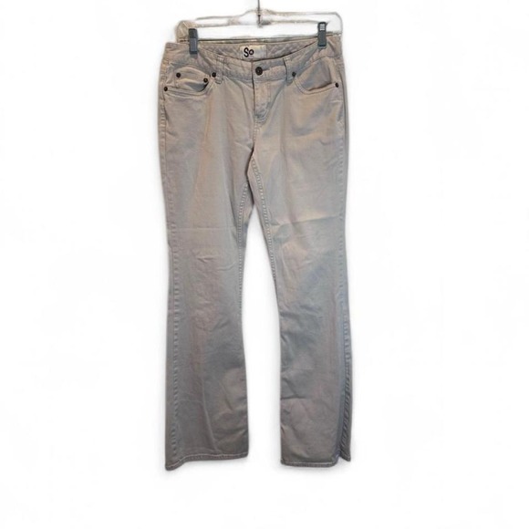 SO Khaki Bootcut Low Rise Pants Size 7 Long - Picture 1 of 6